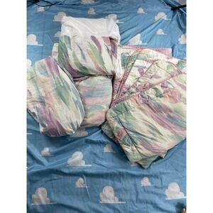 Rare Vintage Croscill Sedona - 4 Standard Pillow Shams, 2 Fitted Sheets & Skirt